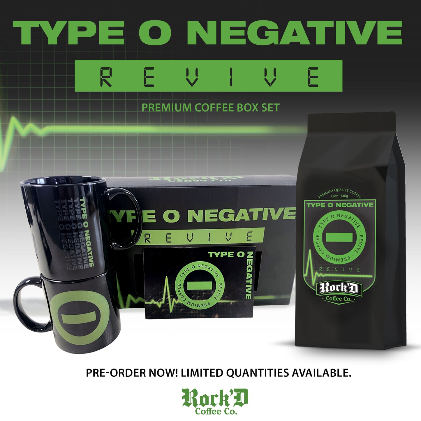 Type O Negative Autographed Revive Coffee Box Set